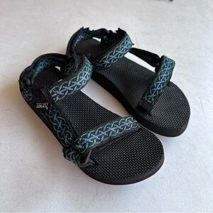 TEVA | Black Original Universal Strappy Velcro Sandals